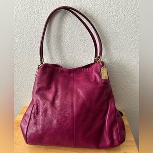 Coach Madison Berry Leather Purse